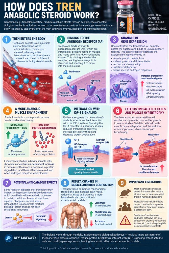 How Does the Tren Anabolic Steroid Work?